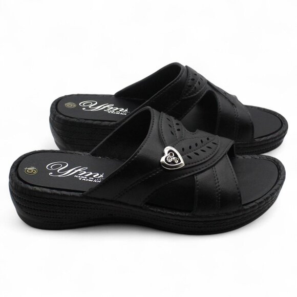 Tecs Women's Low Heel Slip-on Sandals Black, - Women's Outdoor at Academy Sports - Picture 5 of 8